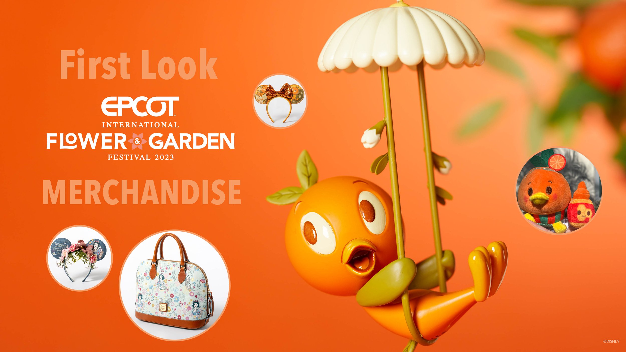 Orange Bird Collection EPCOT International Flower Garden Festival 2023 Merchandise on shopDisney EXTRA MAGIC MINUTES